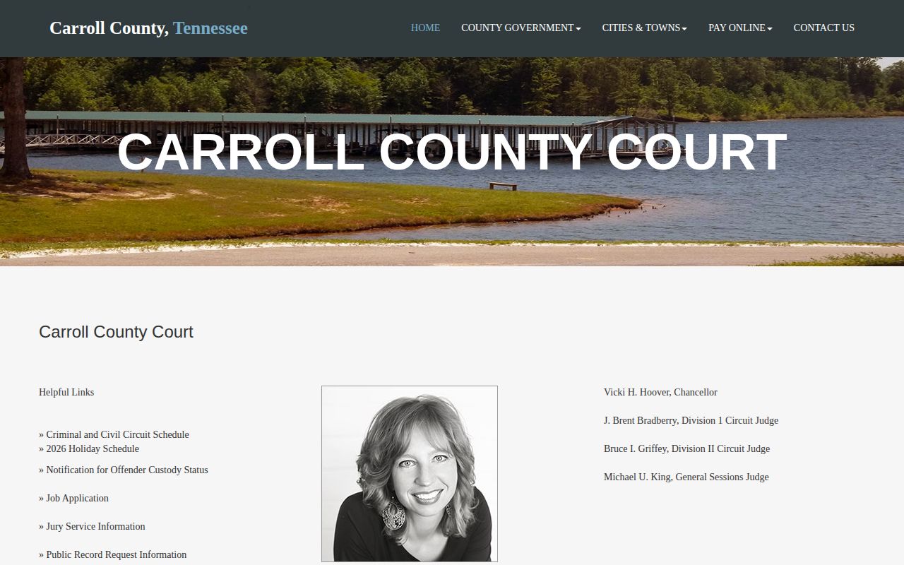 Carroll County court record and disposition source